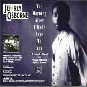 Jeffrey Osborne - The Morning After I Made Love To You download free