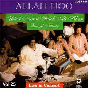 Nusrat Fateh Ali Khan - Allah Hoo Live In Convert Vol 25 download free