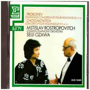 Prokofiev, Chostakovitch - Mstislav Rostropovich, London Symphony Orchestra, Seiji Ozawa - Prokofiev: Symphonie Concertante Pour Violoncelle Op.125 · Chostakovitch: Concerto Pour Violoncelle Nº1 Op.107 download free